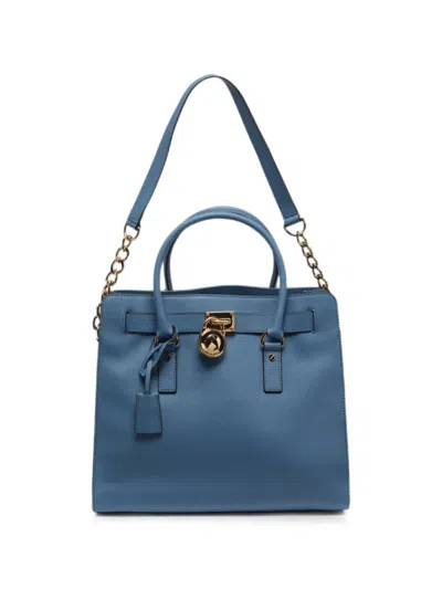 Pre-owned Michael Kors Vintage Hamilton Tote Bag In Blue