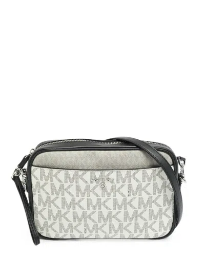 Pre-owned Michael Kors Vintage Jet Set Cross Body Bag In Gray