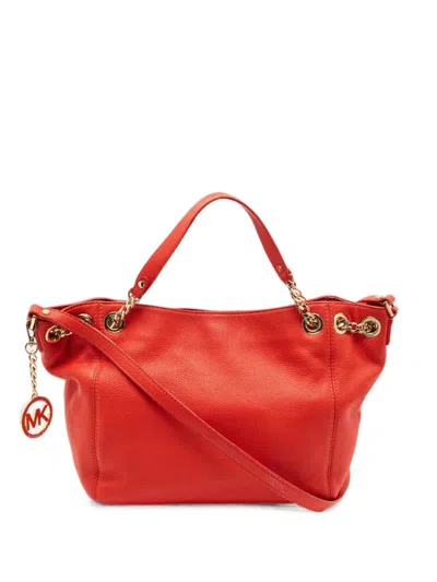 Pre-owned Michael Kors Vintage Jet Set Tote Bag In Orange