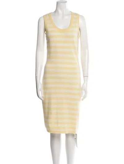 Pre-owned Michael Kors Vintage Knee-length Dress In Yellow