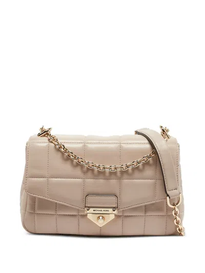 Pre-owned Michael Kors Vintage Large Soho Quilted-leather Shoulder Bag In Pink