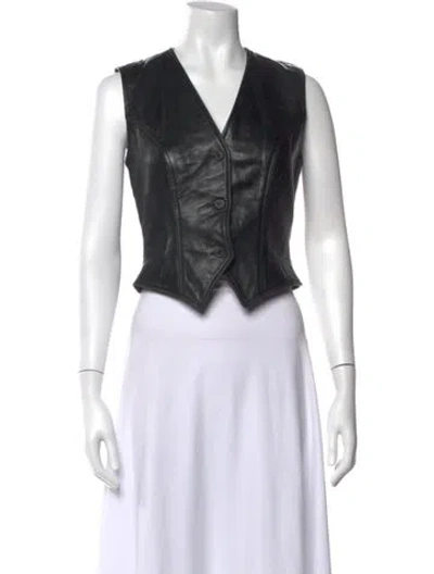 Pre-owned Michael Kors Vintage Late 1980's - Early 1990's Vest In Black