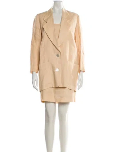 Pre-owned Michael Kors Vintage Late 1990's - Early 2000's Dress Set In Neutral