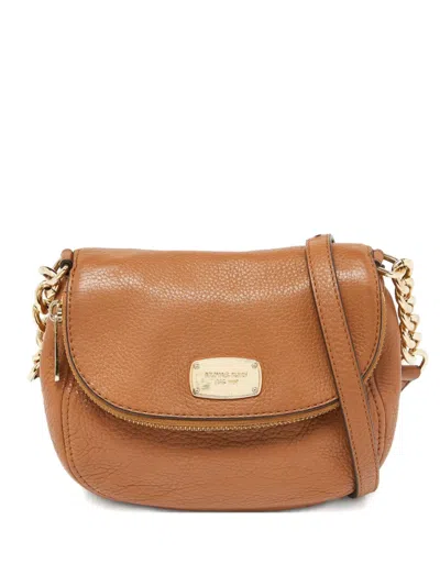 Pre-owned Michael Kors Vintage Leather Cross Body Bag In Brown