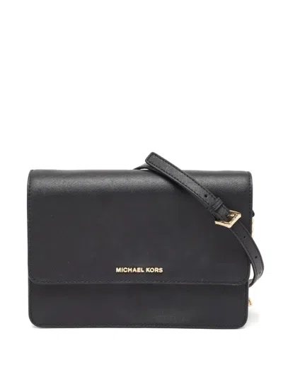 Pre-owned Michael Kors Vintage Leather Flap Bag In Black