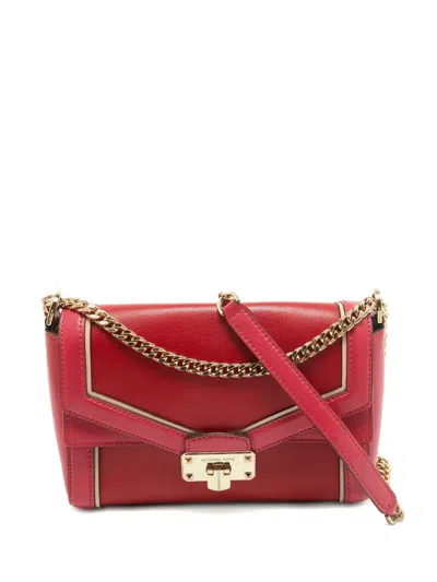 Pre-owned Michael Kors Vintage Leather Flap Chain Bag In Pink