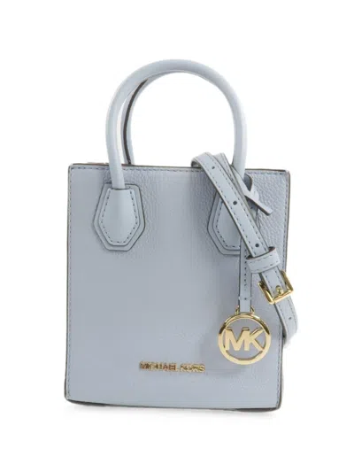 Pre-owned Michael Kors Vintage Leather Shoulder Bag In Blue