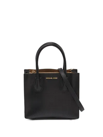 Pre-owned Michael Kors Vintage Leather Tote Bag In Black