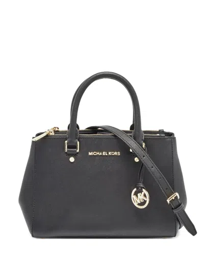 Pre-owned Michael Kors Vintage Leather Tote Bag In Black