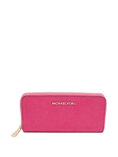 Pre-owned Michael Kors Vintage Leather Wallet In Pink
