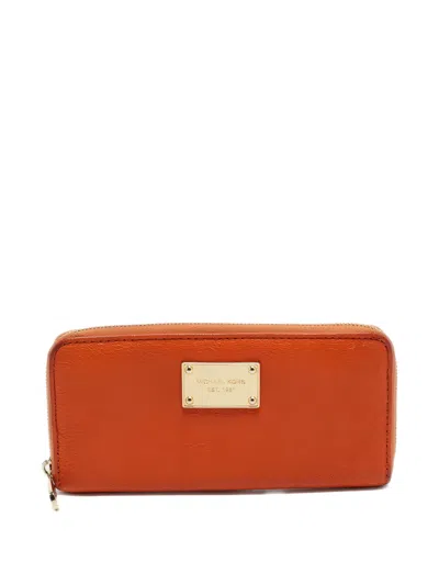 Pre-owned Michael Kors Vintage Leather Zip Wallet