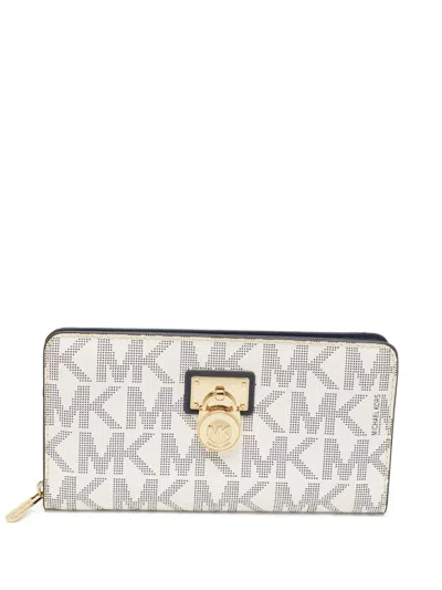Pre-owned Michael Kors Vintage Logo-embossed Zip-around Wallet