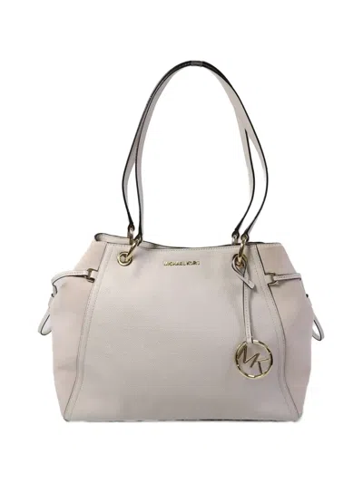 Pre-owned Michael Kors Vintage Logo-charm Shoulder Bag In Neutral