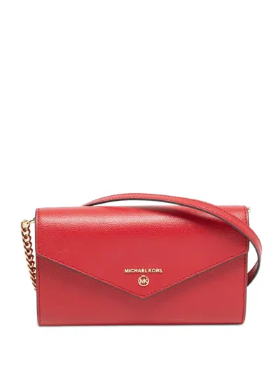 Pre-owned Michael Kors Vintage Logo-detail Crossbody Bag In Red