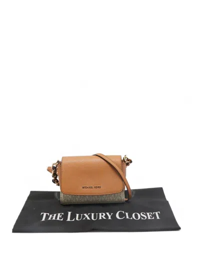 Pre-owned Michael Kors Vintage Logo-lettering Cross Body Bag In Brown