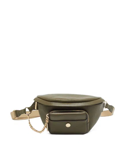 Pre-owned Michael Kors Vintage Maisie Leather Belt Bag In Green