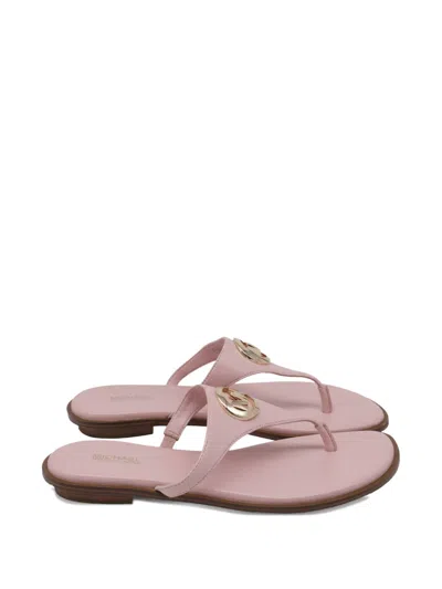 Pre-owned Michael Kors Vintage Marlena Leather Sandals In Pink