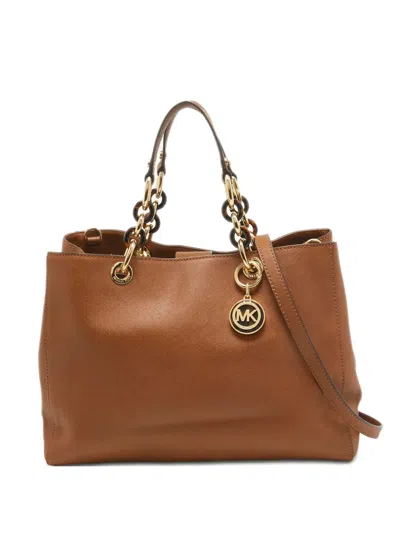 Pre-owned Michael Kors Vintage Medium Cynthia Tote Bag In Brown