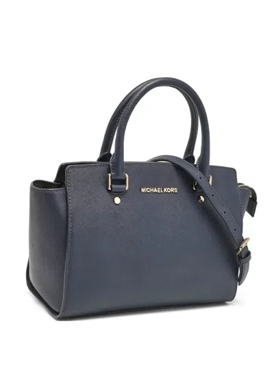 Pre-owned Michael Kors Vintage Medium Selma Tote Bags In Blue