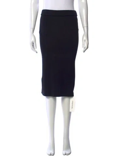 Pre-owned Michael Kors Vintage Midi Length Skirt In Black