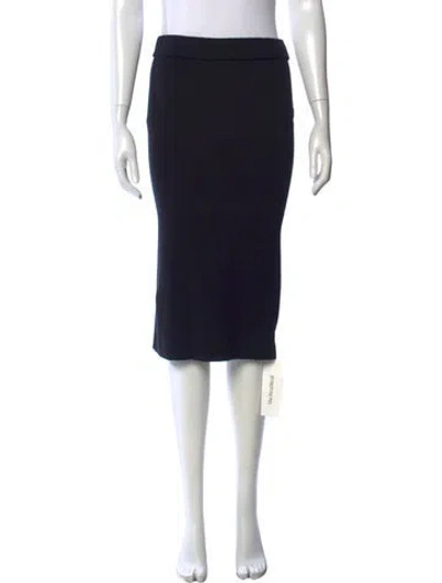Pre-owned Michael Kors Vintage Midi Length Skirt In Black