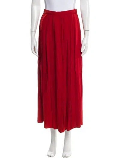 Pre-owned Michael Kors Vintage Midi Length Skirt In Red