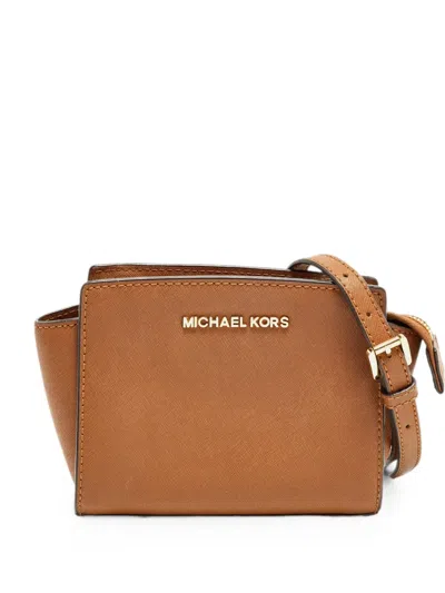 Pre-owned Michael Kors Vintage Mini Selma Cross Body Bag In Brown