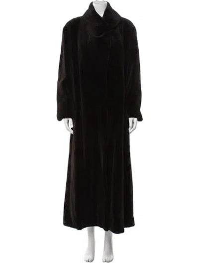 Pre-owned Michael Kors Vintage Mink Fur Coat In Brown