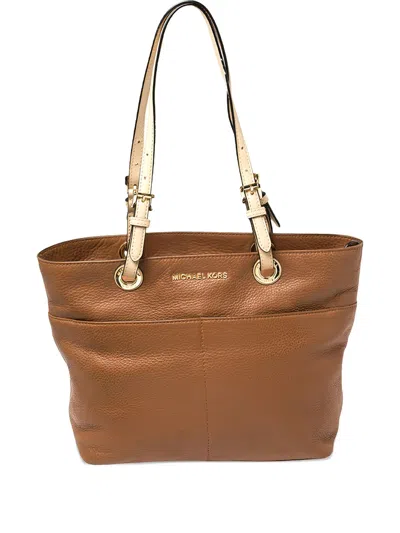 Pre-owned Michael Kors Vintage  Bedford Leather Tote Bag In Brown