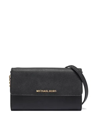 Pre-owned Michael Kors Vintage  Jet Set Cross Body Bag In Black