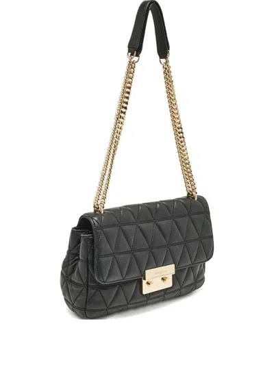 Pre-owned Michael Kors Vintage  Large Sloan Quilted Shoulder Bag In Black