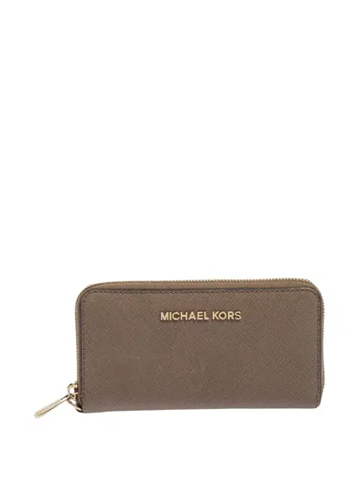 Pre-owned Michael Kors Vintage  Leather Zip Wallet