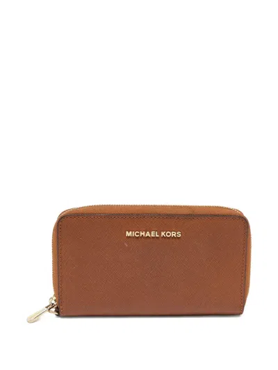 Pre-owned Michael Kors Vintage  Leather Zipper Wallet