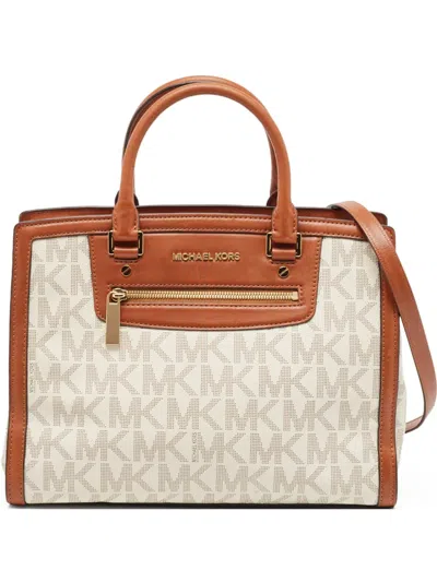 Pre-owned Michael Kors Vintage  Logo-monogrammed Tote Bag In Neutral