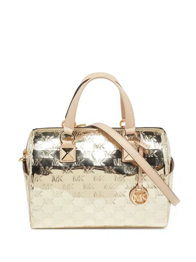 Pre-owned Michael Kors Vintage  Medium Grayson Metallic Tote Bag