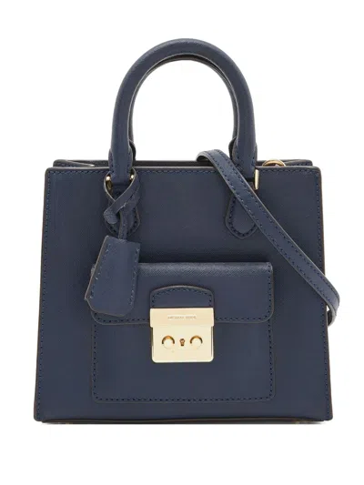 Pre-owned Michael Kors Vintage  Mini Bridgette Tote Bag In Blue