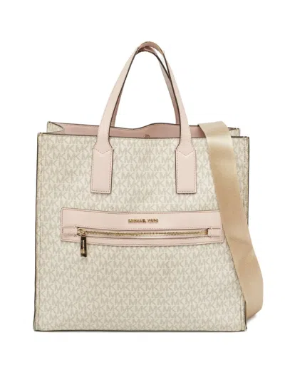 Pre-owned Michael Kors Vintage  Monogram Tote Bag In Neutral