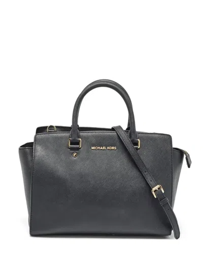 Pre-owned Michael Kors Vintage Selma Textured-leather Tote Bag