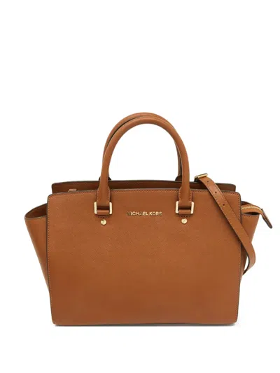 Pre-owned Michael Kors Vintage Selma Tote Bag In Brown