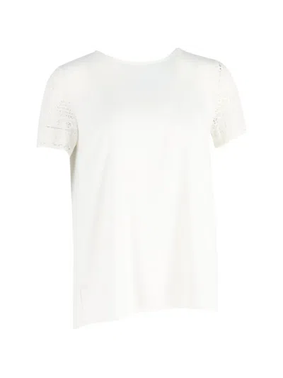Pre-owned Michael Kors Vintage Short-sleeve Crew-neck Top In White
