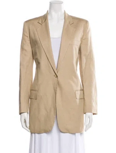 Pre-owned Michael Kors Vintage Silk Blazer In Brown