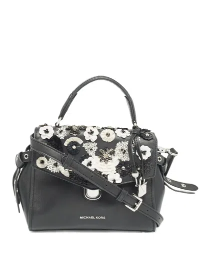 Pre-owned Michael Kors Vintage Small Bristol Two-way Handbag In Black