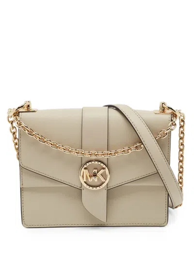 Pre-owned Michael Kors Vintage Small Greenwich Crossbody Bag In Neutral