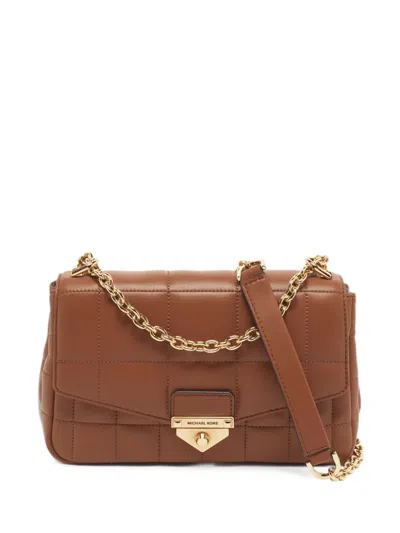 Pre-owned Michael Kors Vintage Soho Quilted Satchel Bag In Brown