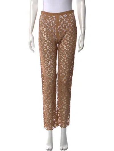 Pre-owned Michael Kors Vintage Straight Leg Pants In Brown