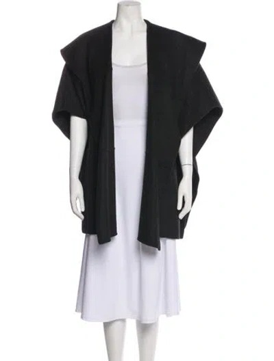 Pre-owned Michael Kors Vintage Virgin Wool Coat In Black