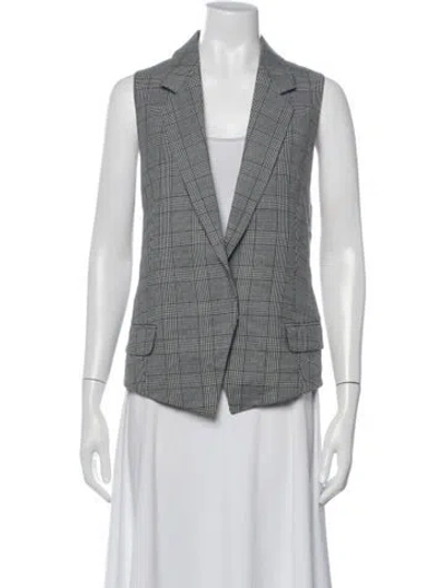 Pre-owned Michael Kors Vintage Virgin Wool Vest In Grey
