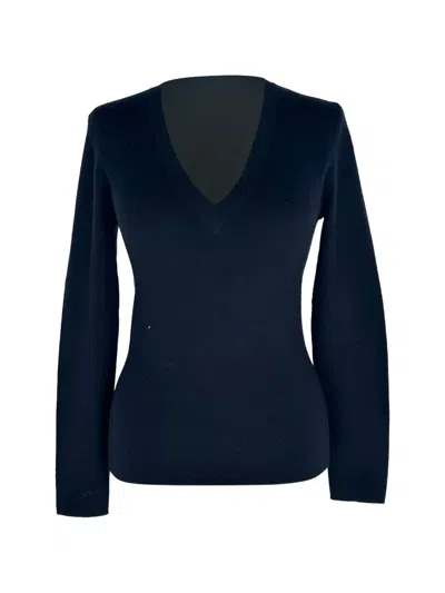 Pre-owned Michael Kors Vintage V-neck Sweater In Black