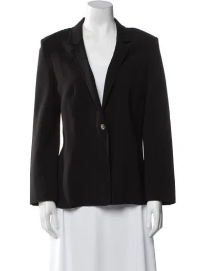 Pre-owned Michael Kors Virgin Wool Blazer In Black