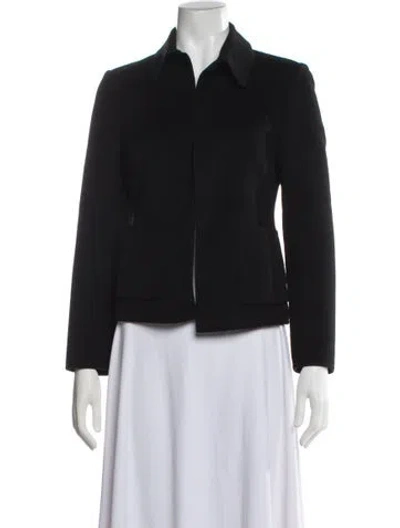 Pre-owned Michael Kors Virgin Wool Blazer In Black